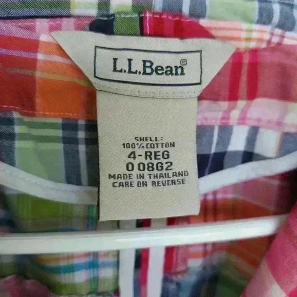 Vintage L.L. Bean Multi-Color Patchwork Fitted Blazer - Picture 5 of 6